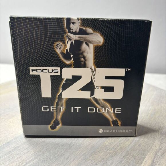 Beachbody Focus T25 Get It Done DVD Set Alpha + Beta Workout 9 Discs Shaun T